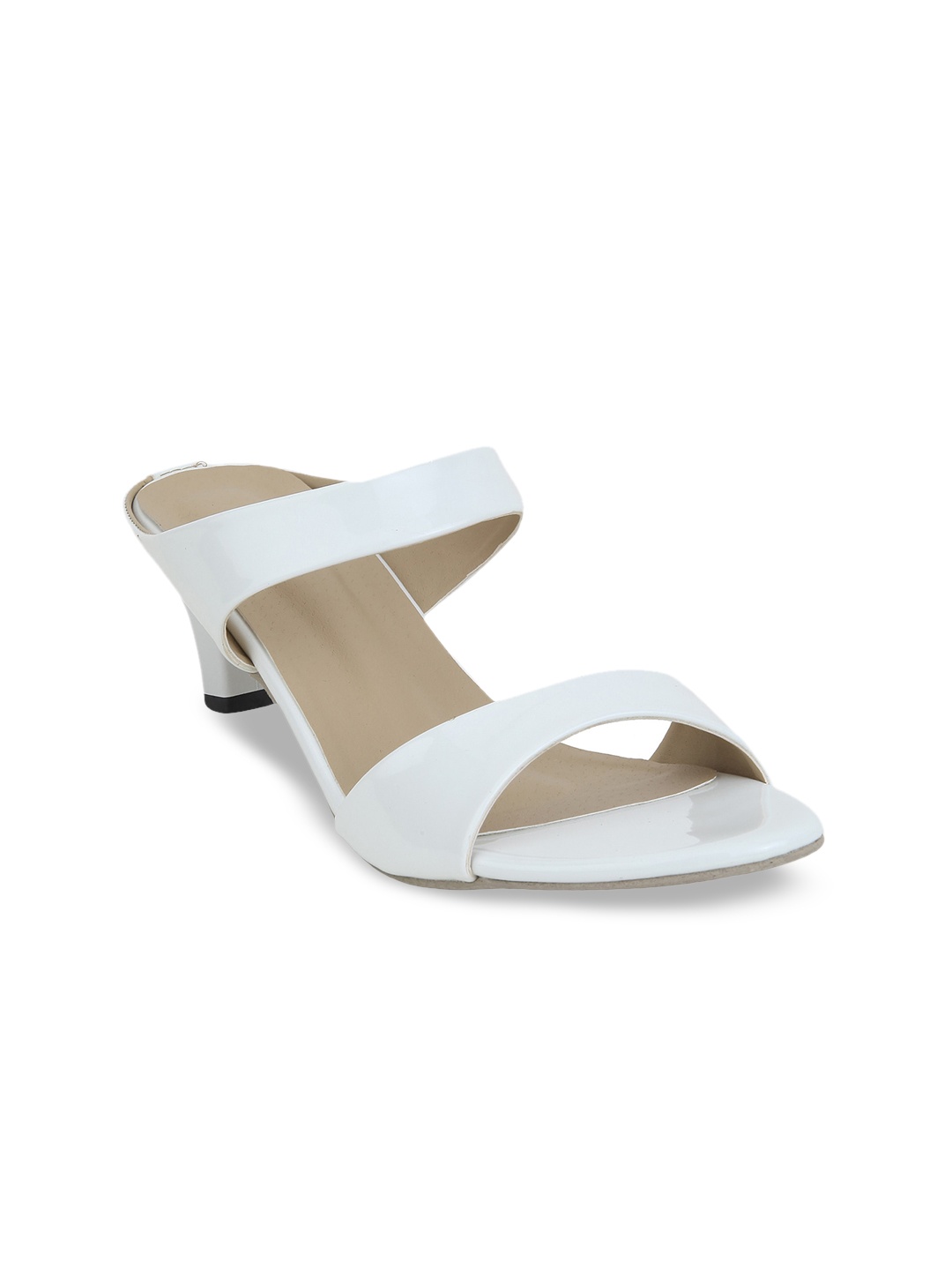 

Glitzy Galz Women White Kitten Heels