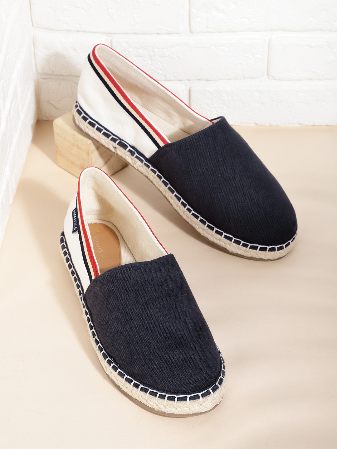 

Nautica Women Navy Blue Colourblocked Espadrilles