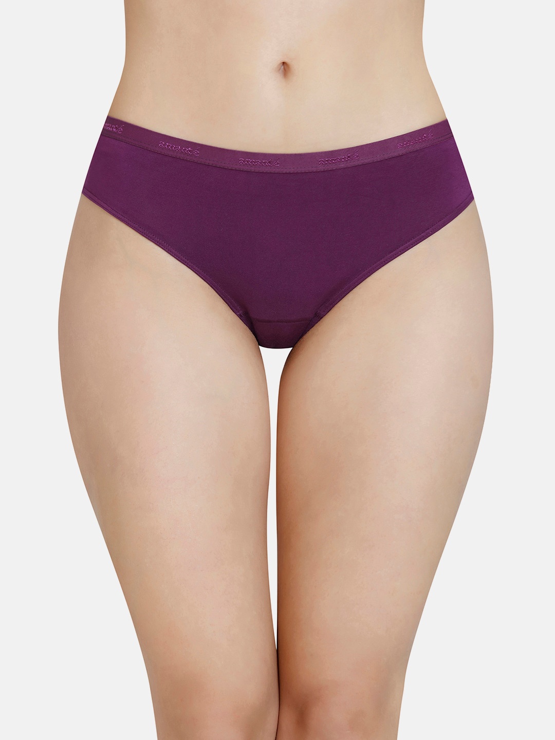 

Amante Women Solid Mid Rise Modal Bikini Brief PPK83101, Violet