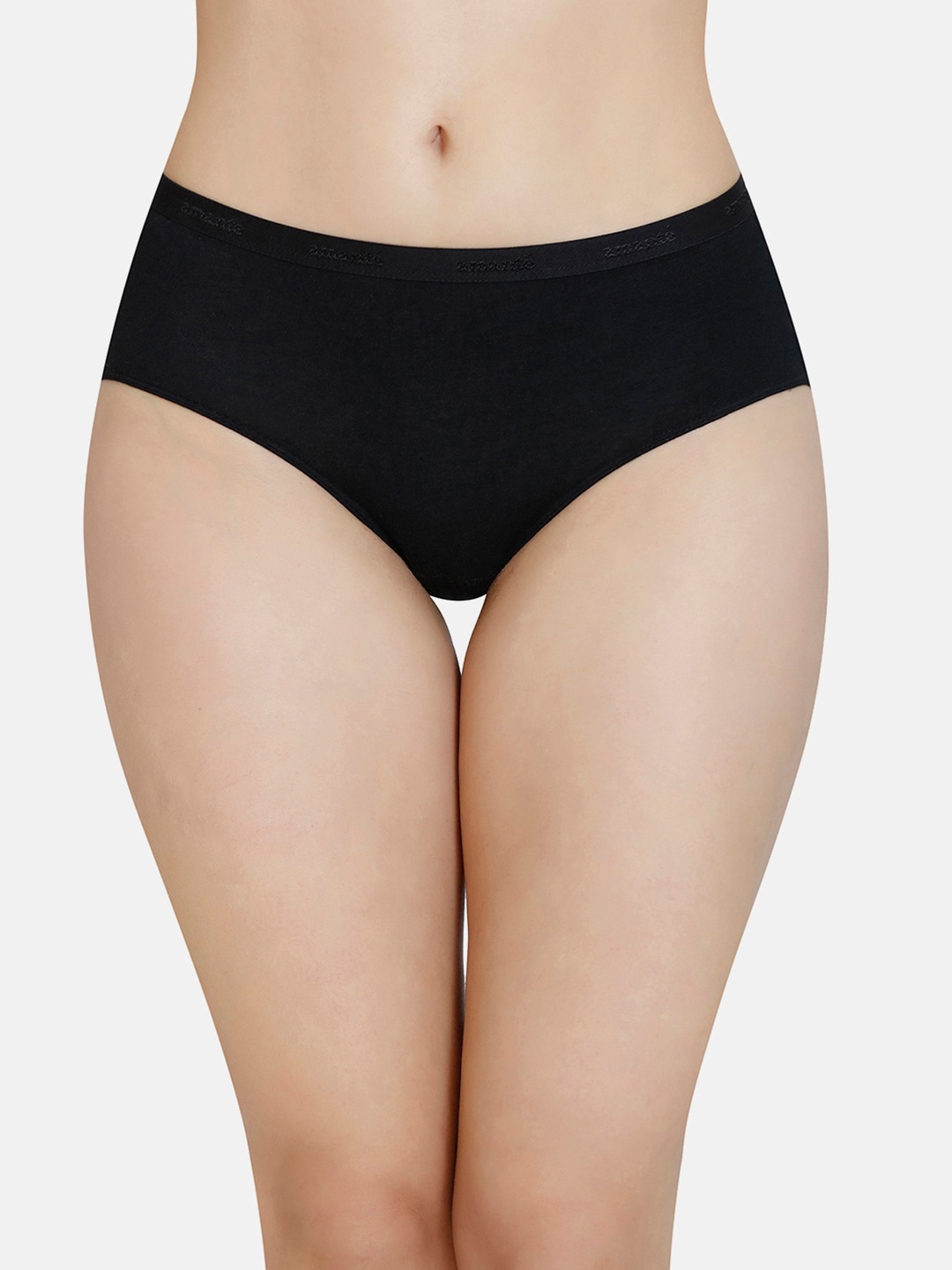 

Amante Women Solid Mid Rise Modal Hipster Brief - PPK83201, Black