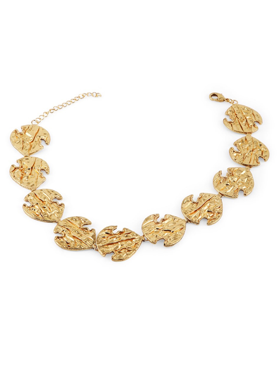 

MNSH Gold-Toned Brass Choker Necklace