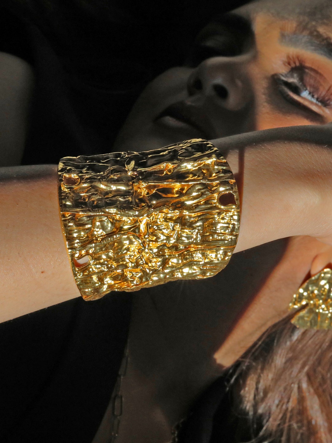 

MNSH Women Gold Plated Cuff Bracelet