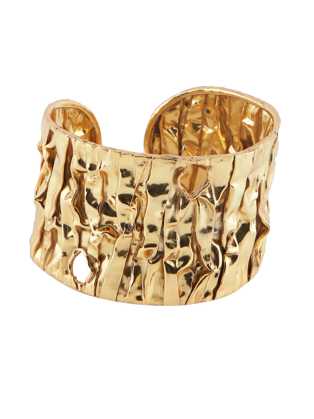 

MNSH Women Gold-Plated Brass Cuff Bracelet