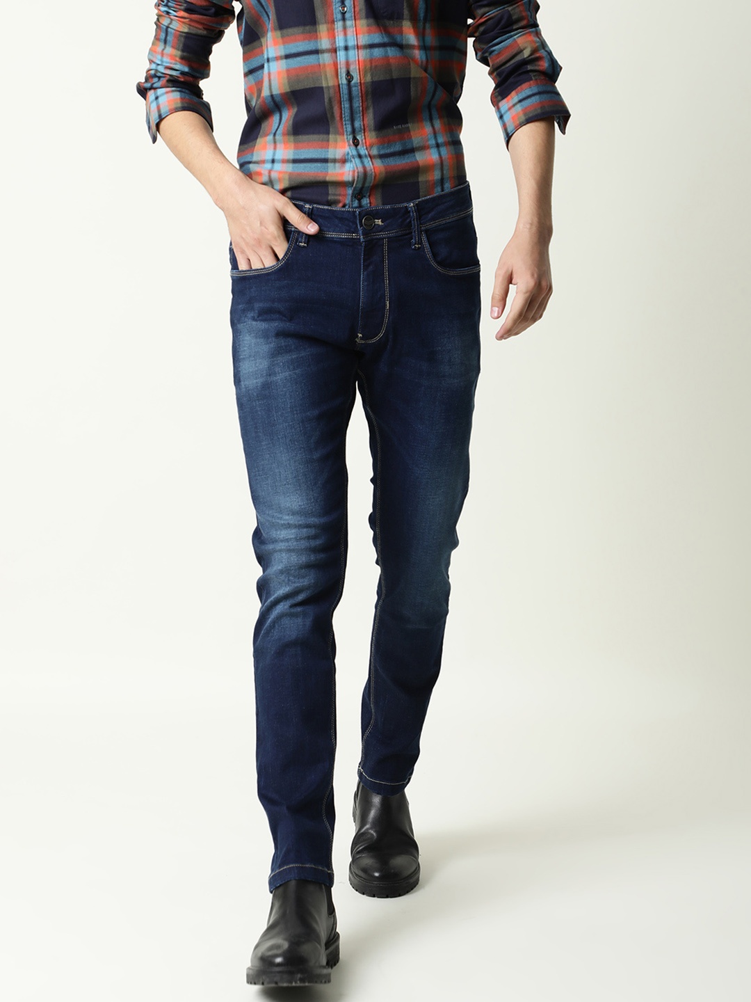 

RARE RABBIT Men Edwin Slim Fit Jeans, Blue