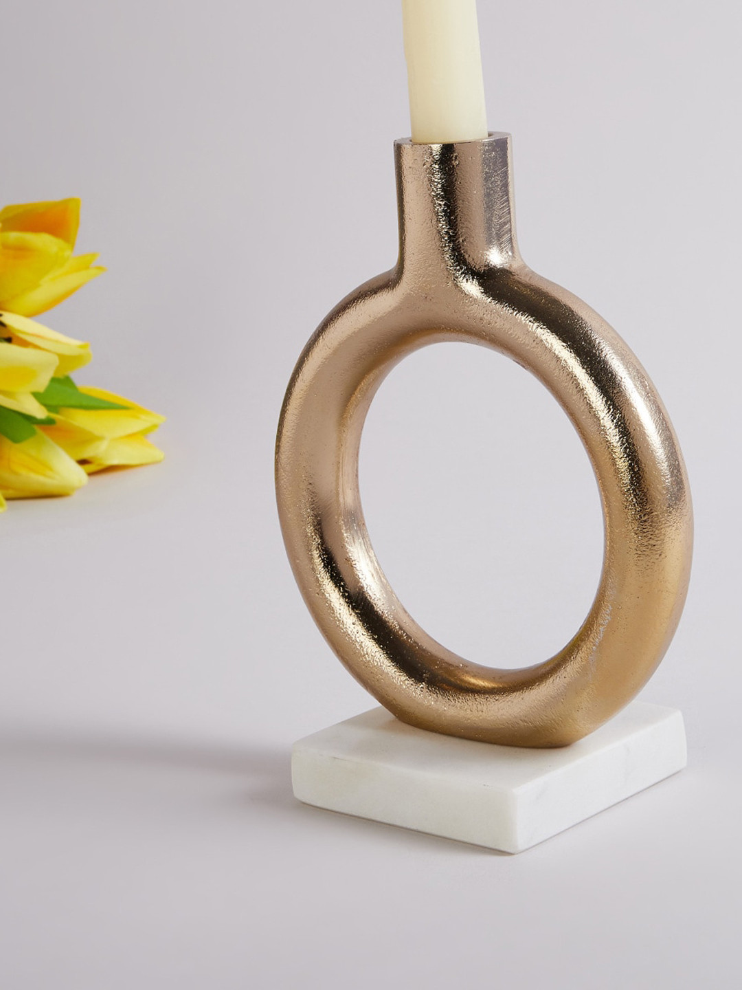 

Home Centre Gold-Toned Solid Zaza Taper Candle Holders