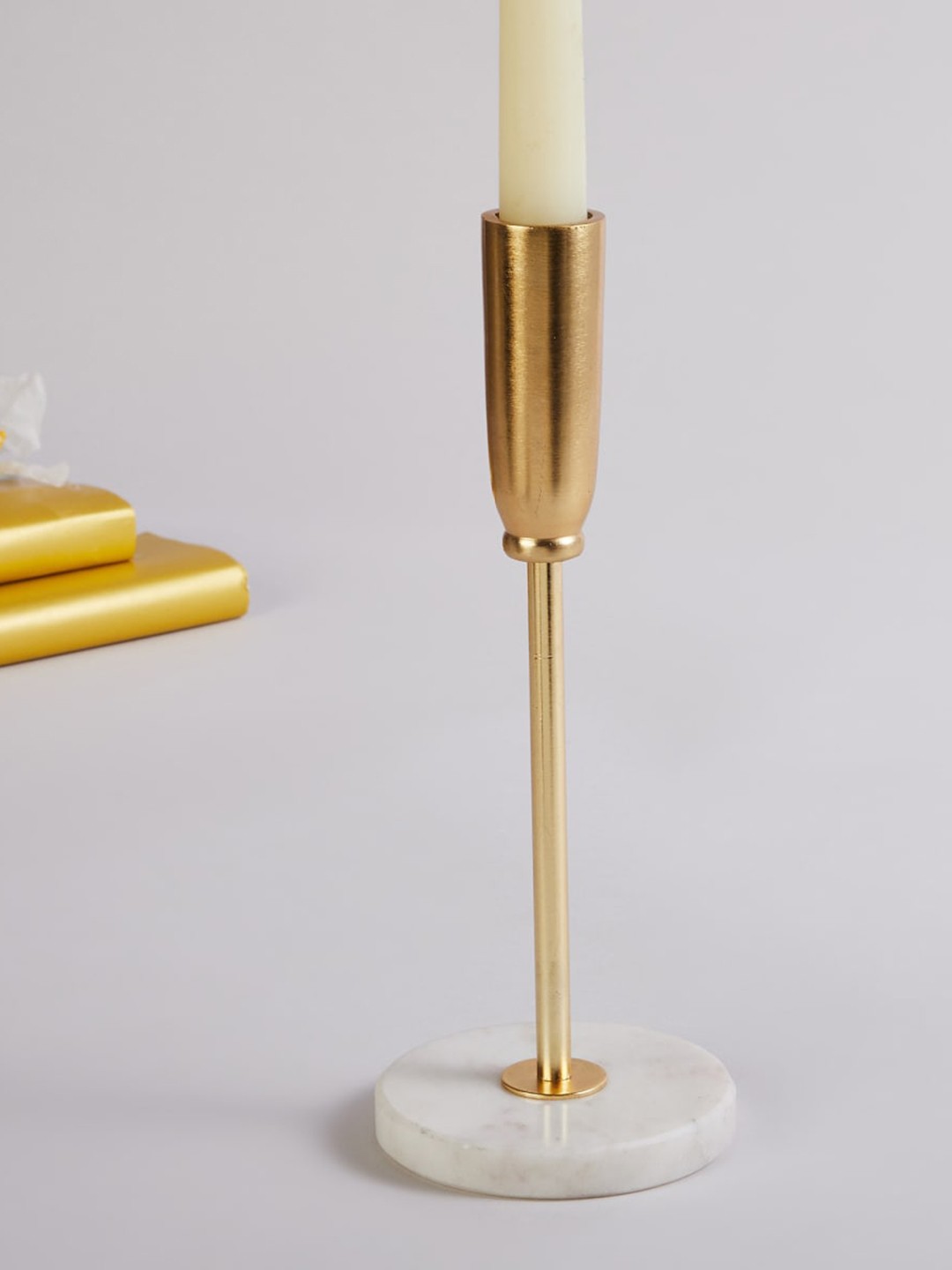 

Home Centre Gold-Toned Candle Holder
