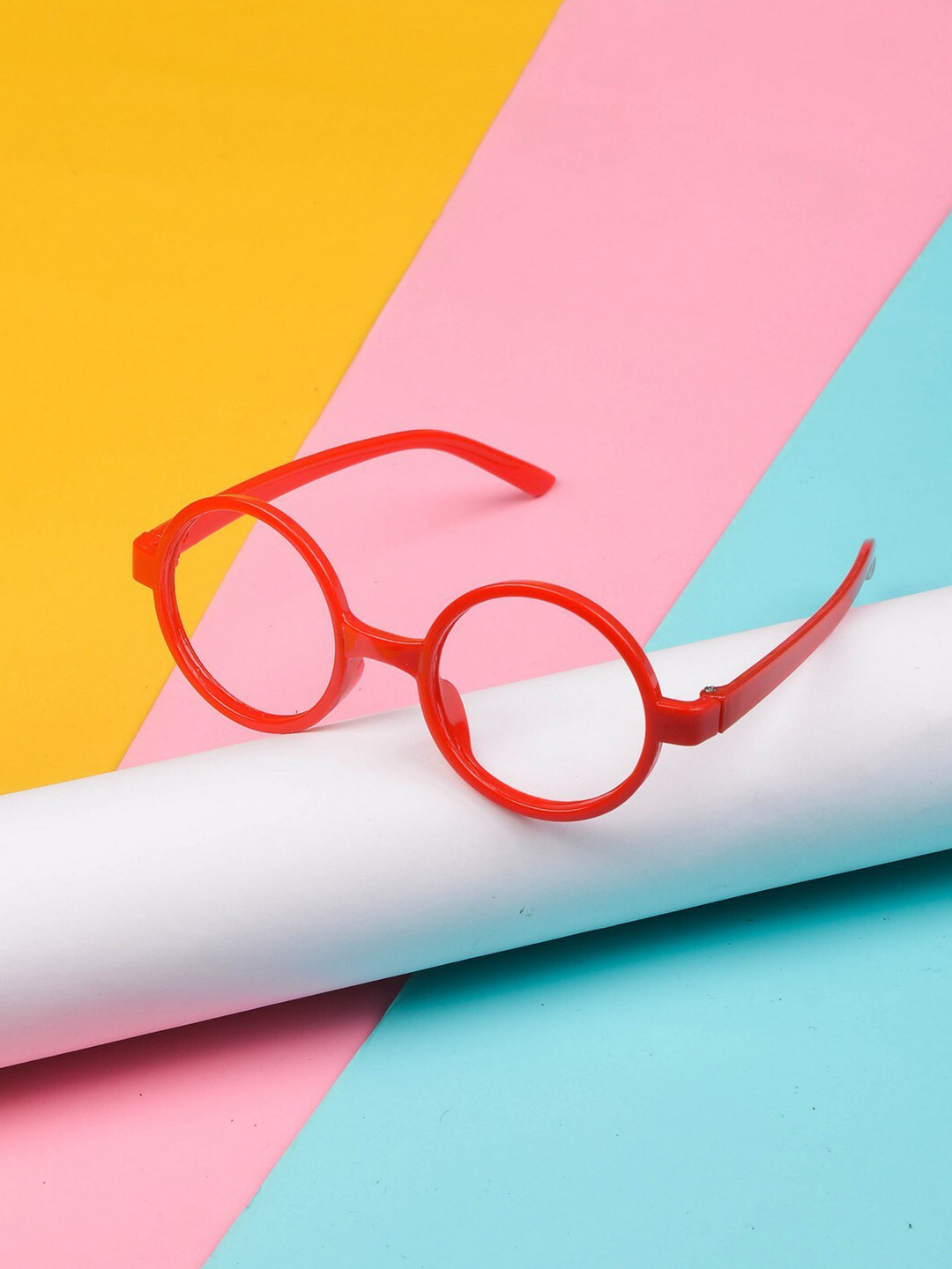 

POPLINS Kids Transparent Round Sunglasses