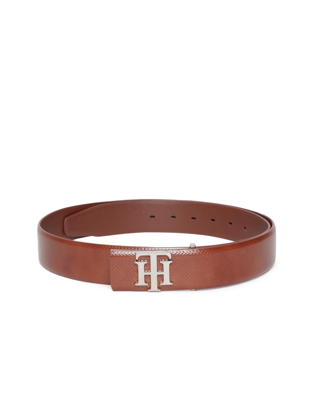 

Tommy Hilfiger Men Tan Textured Leather Belt