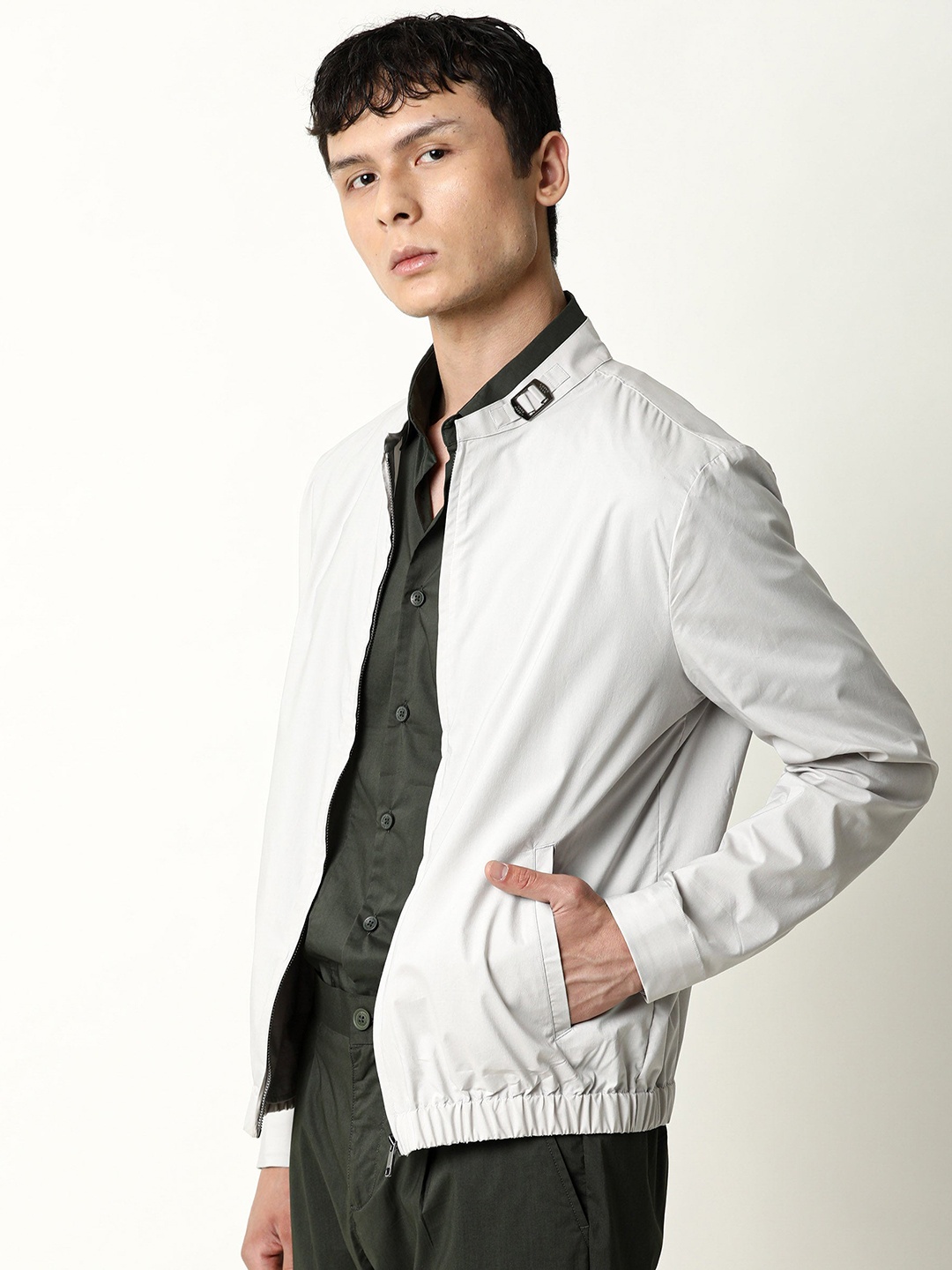 

RARE RABBIT Men Saka Tailored Fit Sporty Jacket, Na