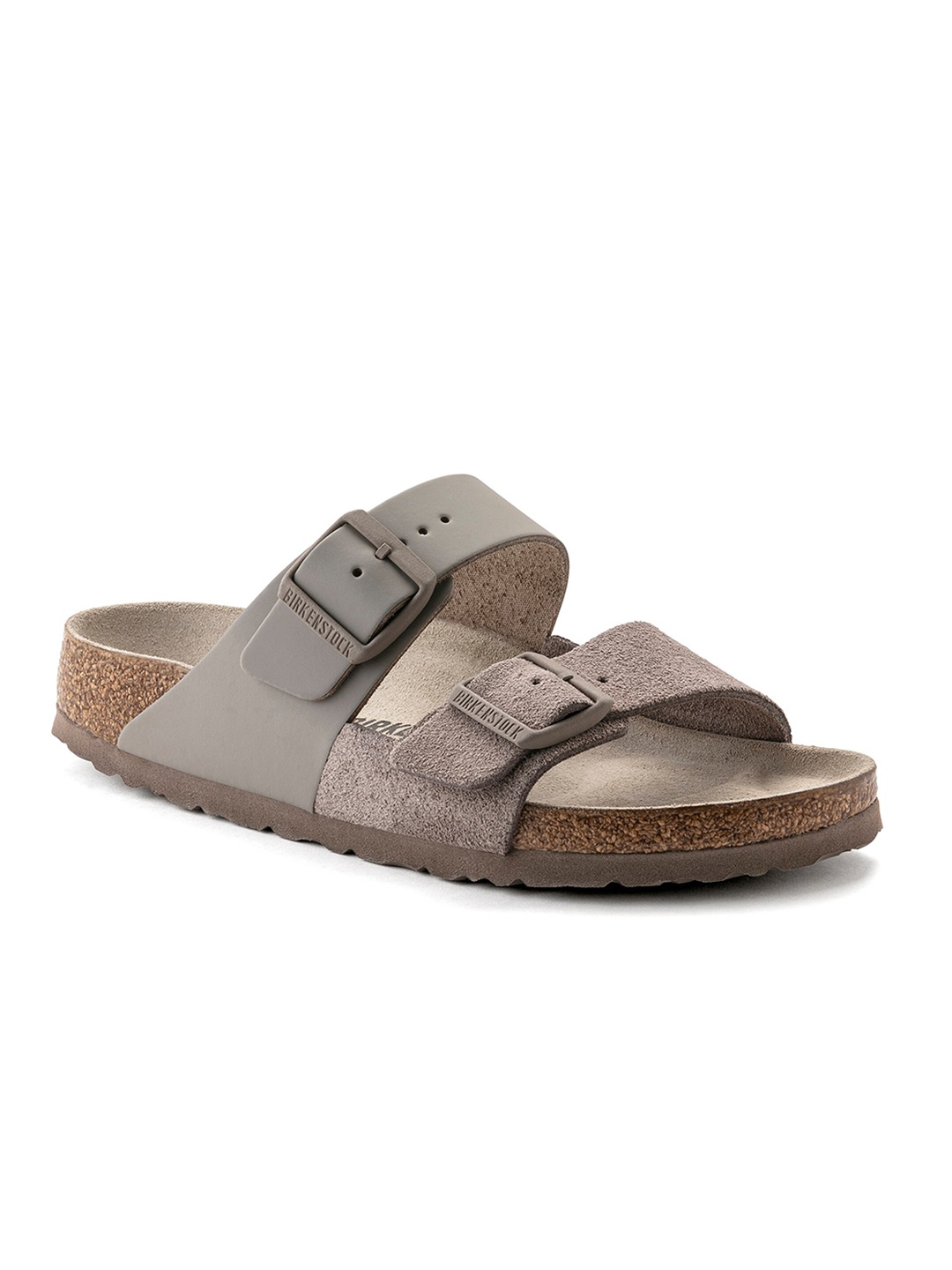 

Birkenstock Unisex Grey Arizona Leather Regular Width Comfort Sandals