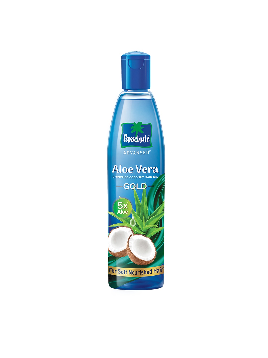 

Parachute Advansed Aloe Vera Enriched Coconut Hair Oil - Gold - 5X Aloe Vera - 400ml, Blue