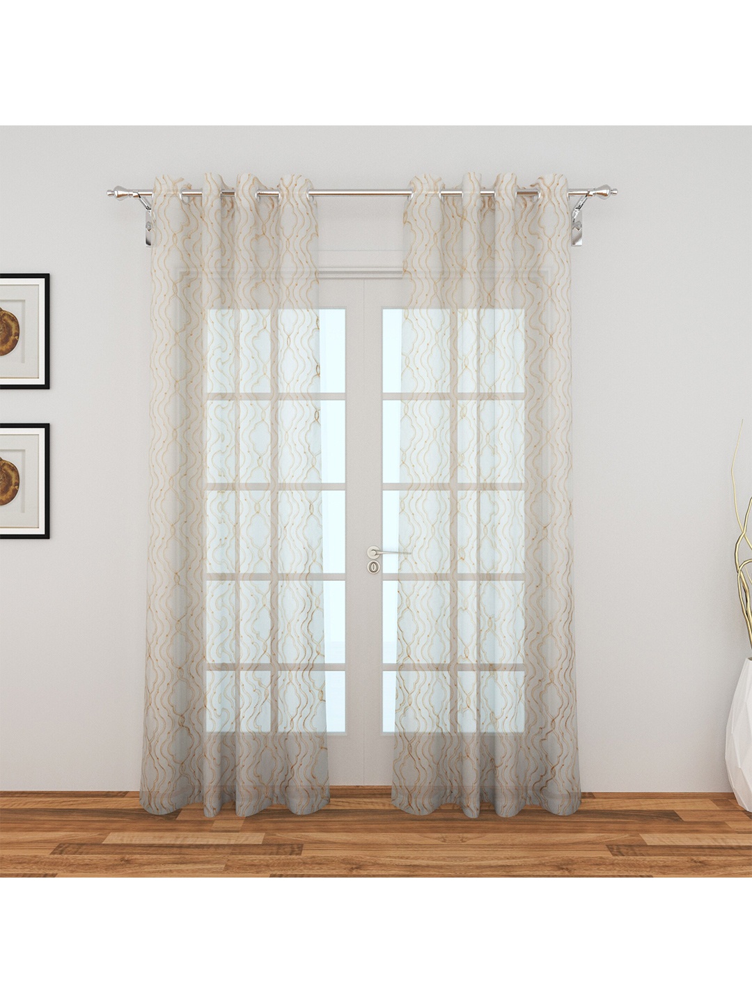 

Home Centre Beige Set of 2 Door Curtain