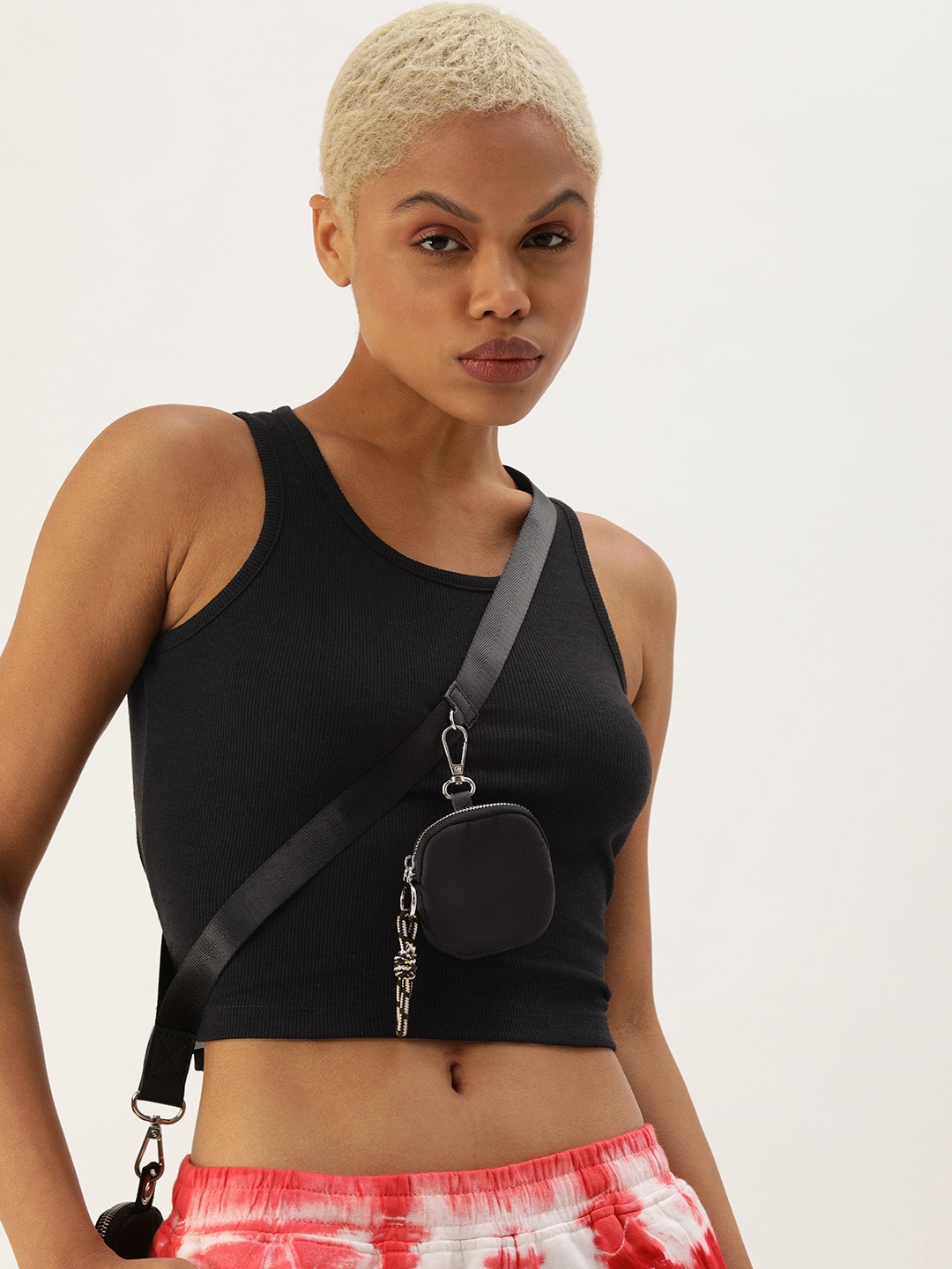 

Kook N Keech Black Ribbed Crop Top