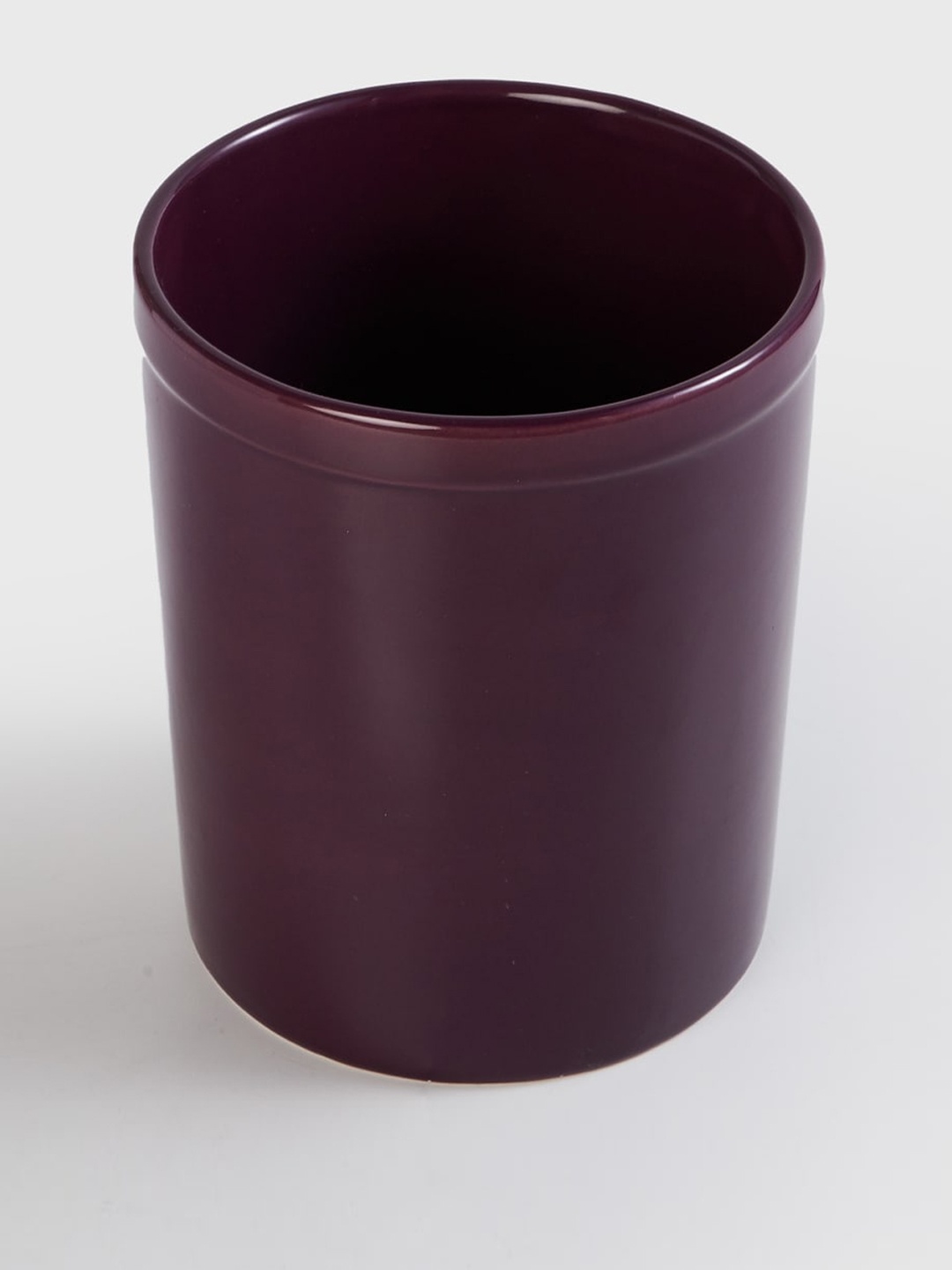 

Home Centre Purple Solid Stoneware Kitchen Tool Set Holder