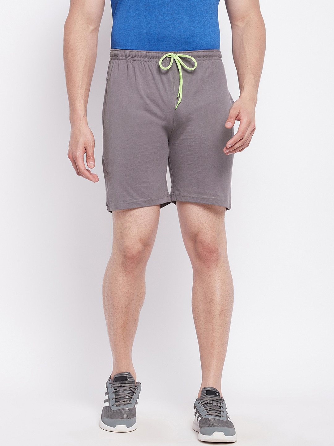 

NEVA Men Grey Sports Shorts