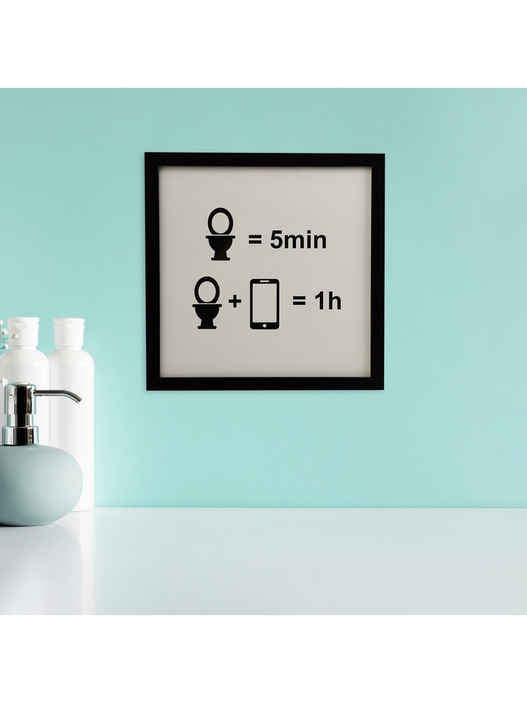 

Home Centre White Printed MDF Picture Rectangular Frame