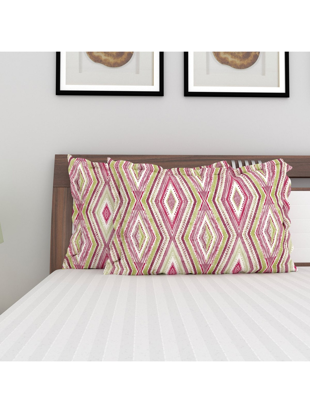 

Home Centre Set Of 2 My Bedding Cotton Pillow Covers, Pink