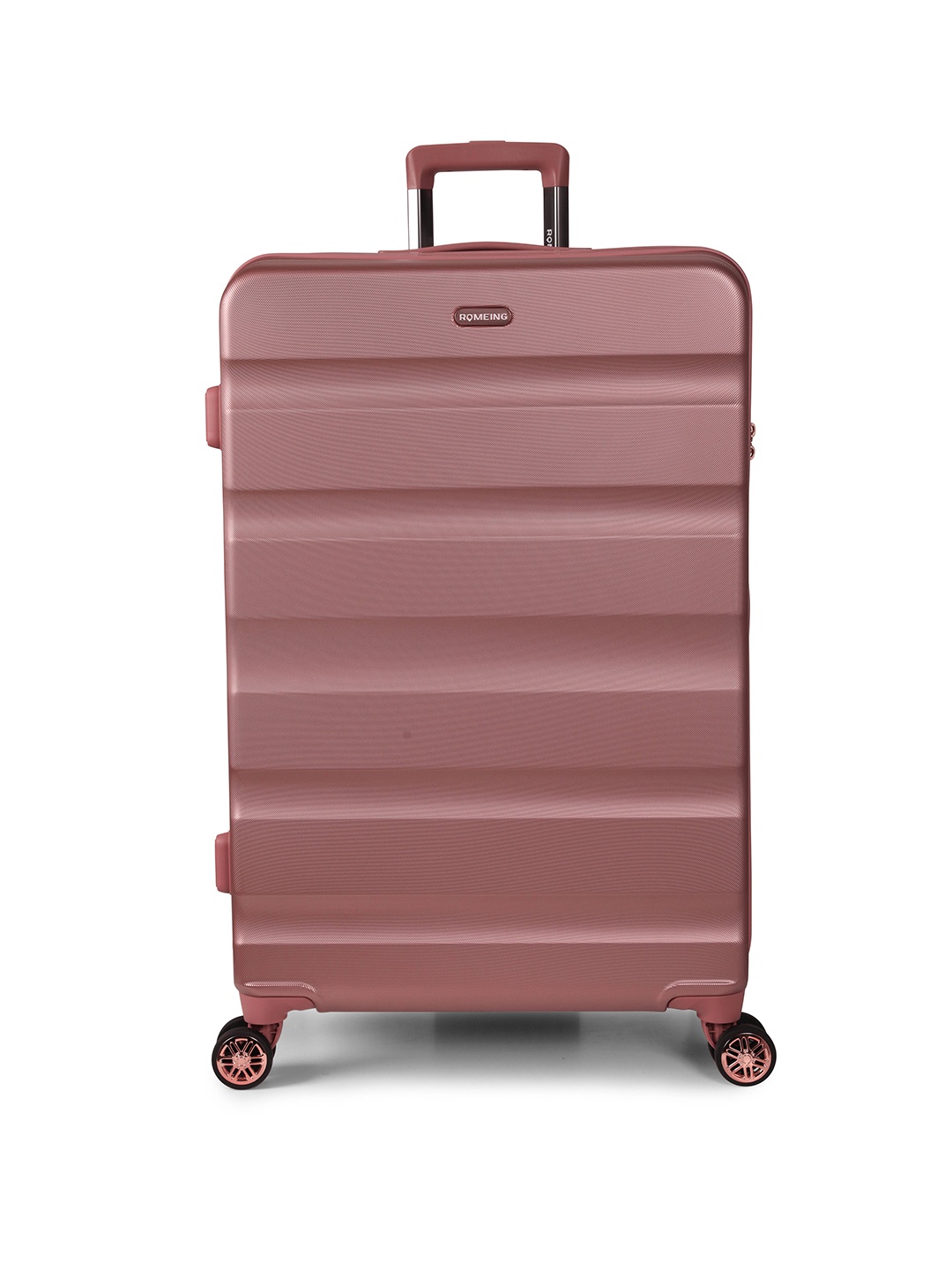 

ROMEING Venice Patterned Hard-Sided Large Polycarbonate Trolley Bag, Rose gold