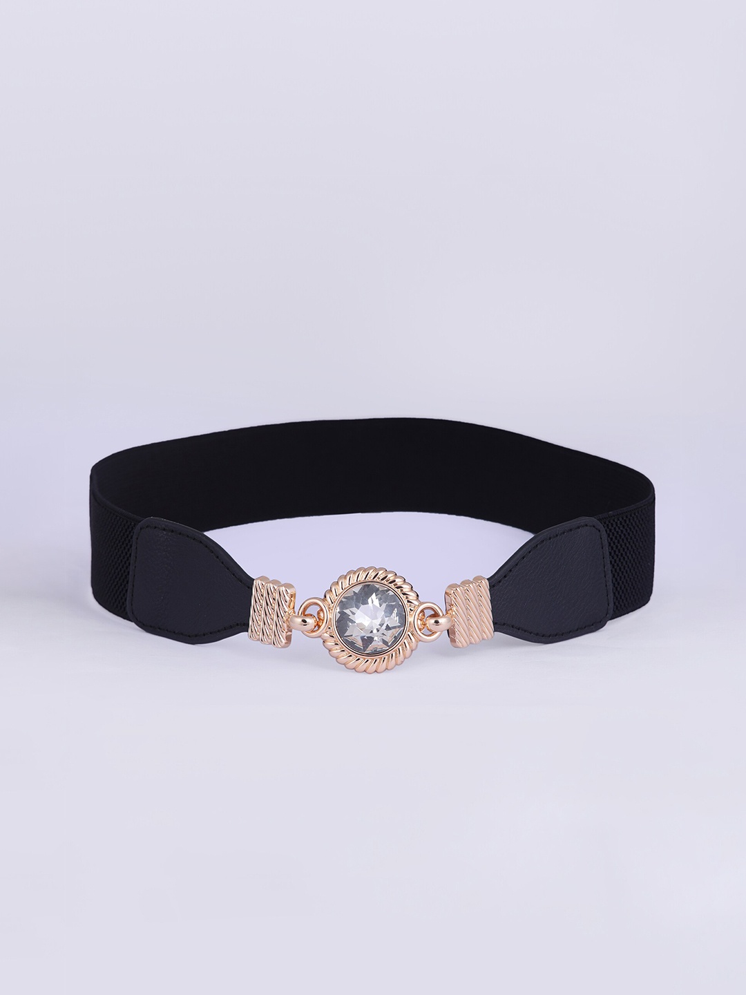 

CRUSSET Women Black Embellished Stretchable Belt