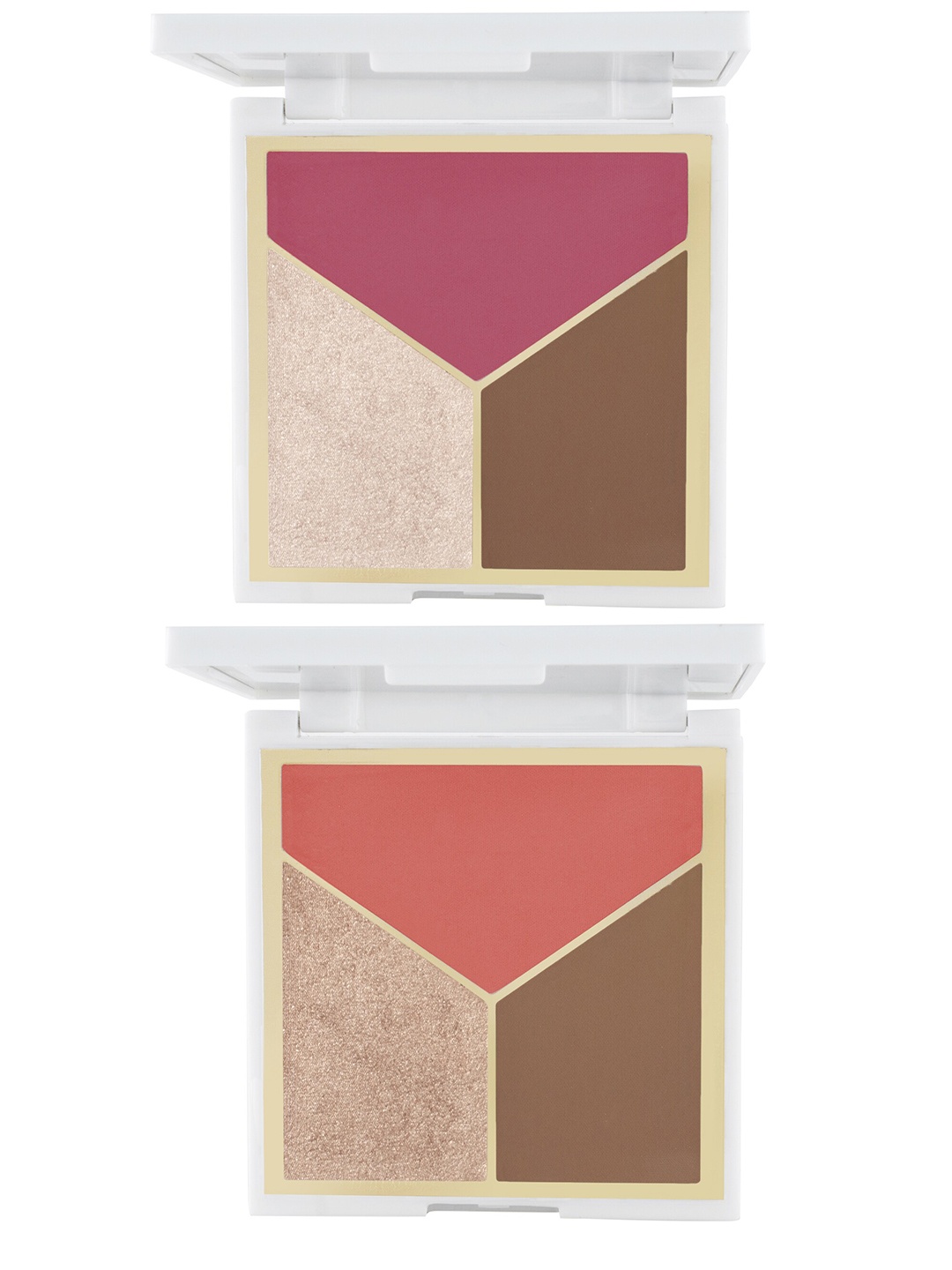 

MARS Set of 2 I Belong In Your Purse Cheek Blusher Highlighter Bronzer Palette - 01+03, Multi