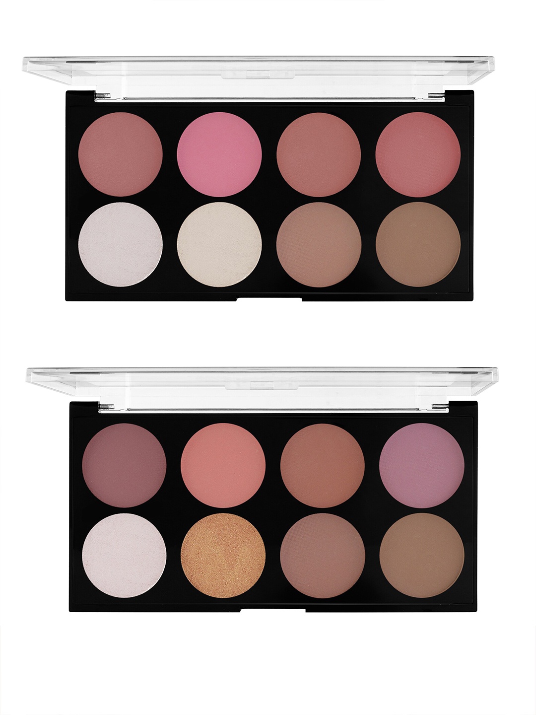 

MARS Set of 2 Matte Fantasy Palette Blusher with Highlighter & Bronzer - 02 & 03, Multi
