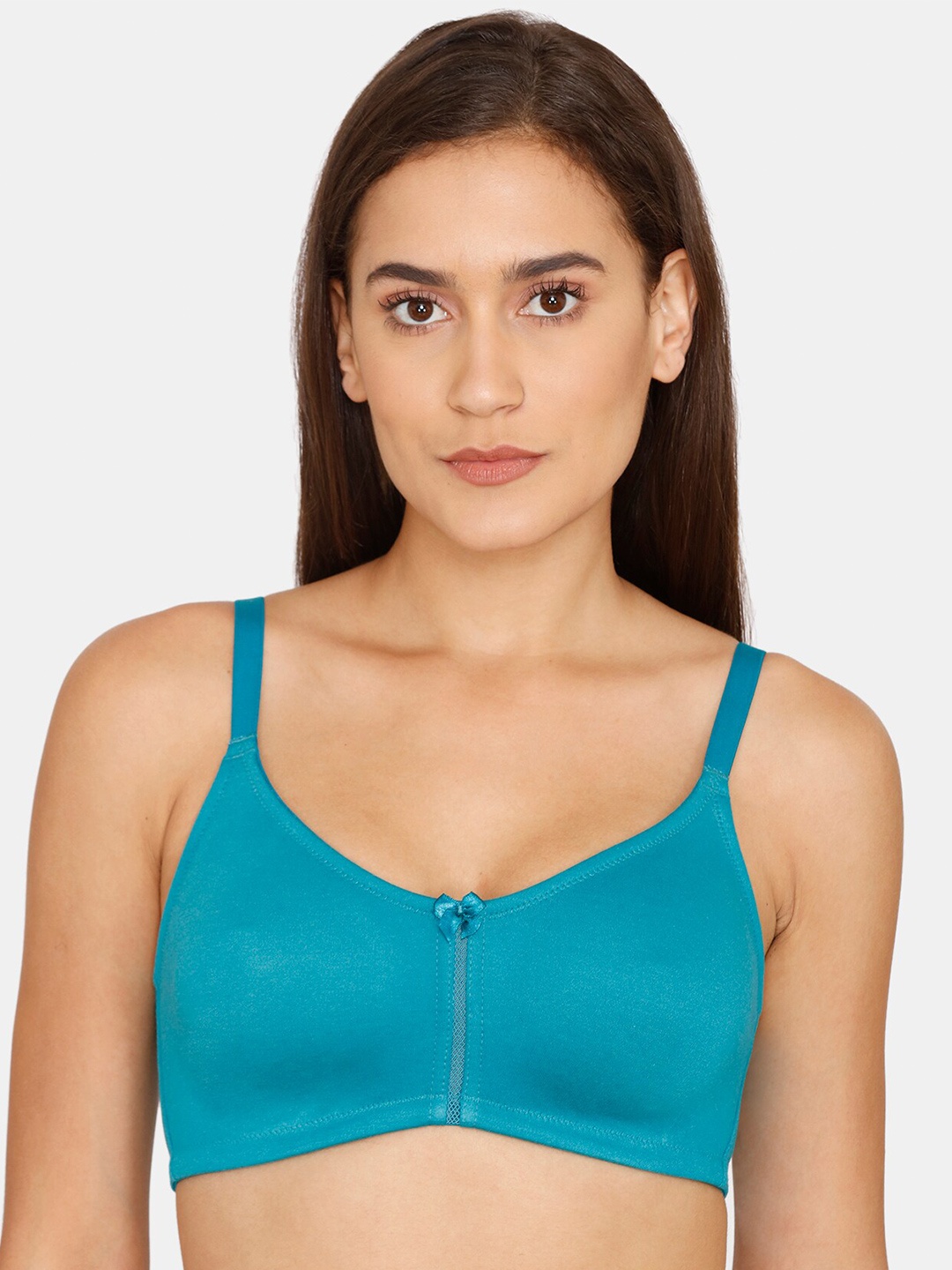 

Zivame Blue Solid Non Padded T Shirt Bra