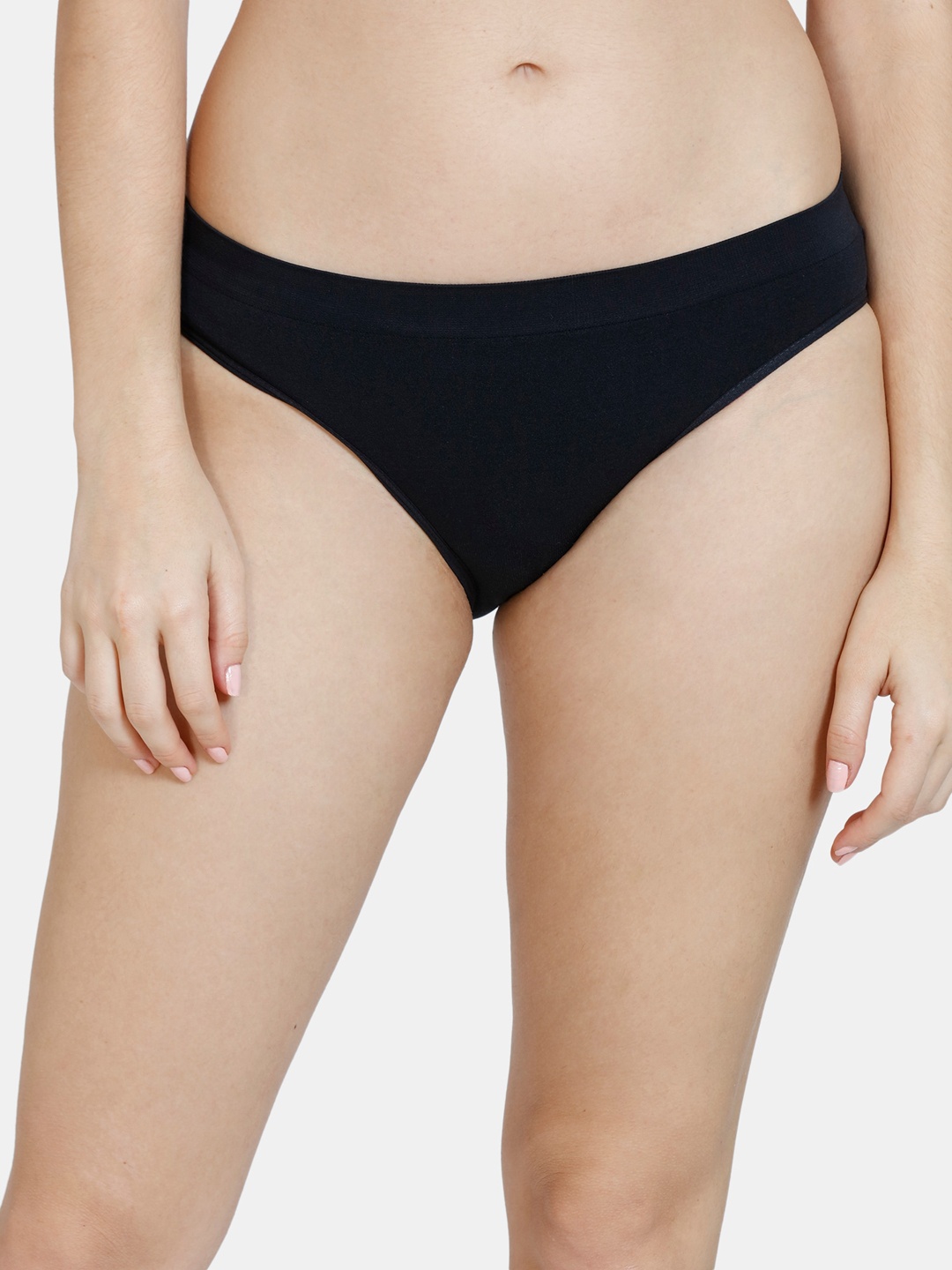 

Zivame Black Mid-Rise Bikini Briefs ZI2578FASH0BLAK