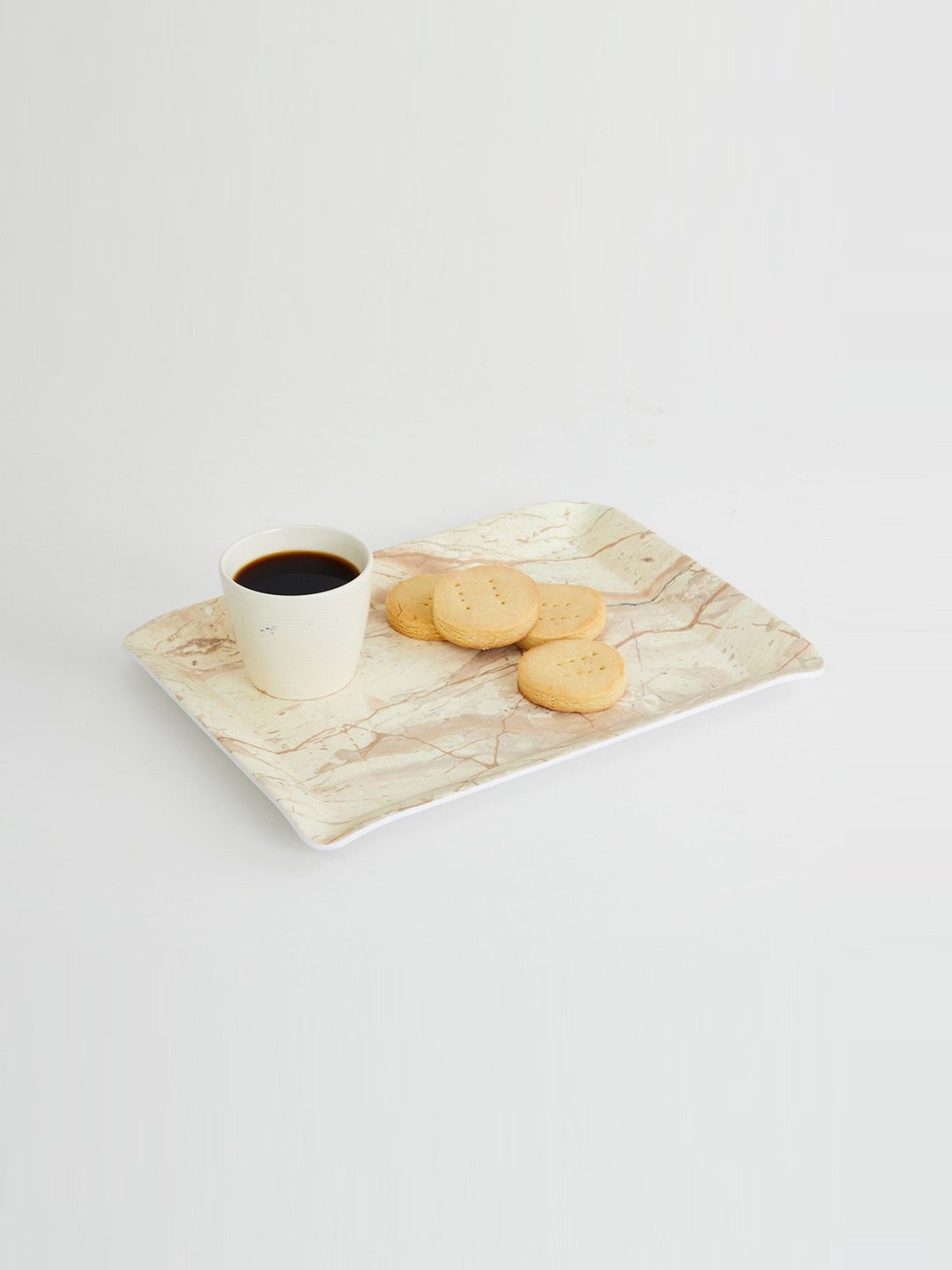 

Home Centre Beige Printed Melamine Serving Tray