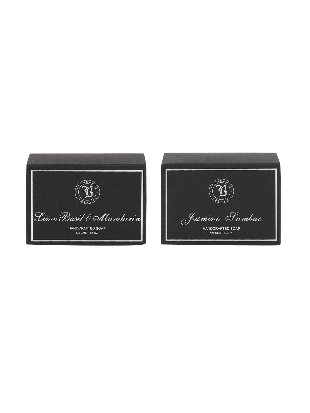 

Fragrance & Beyond Set of 2 Lime Basil & Mandarin Soaps - 125g Each, Black