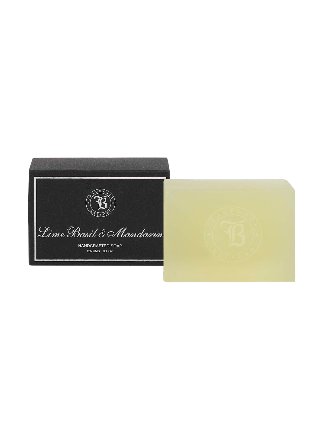 

Fragrance & Beyond Lime Basil & Mandarin Handcrafted Soap - 125 g, Black