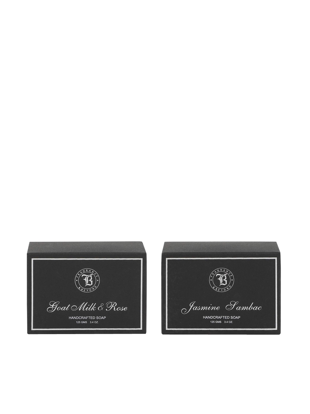 

Fragrance & Beyond Goat Milk & Jasmine Handcrafted Soap Gift Set - 125 g Each, Black