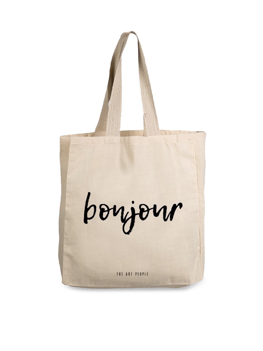 

The Art People Off White Printed Oversized Shopper Tote Bag
