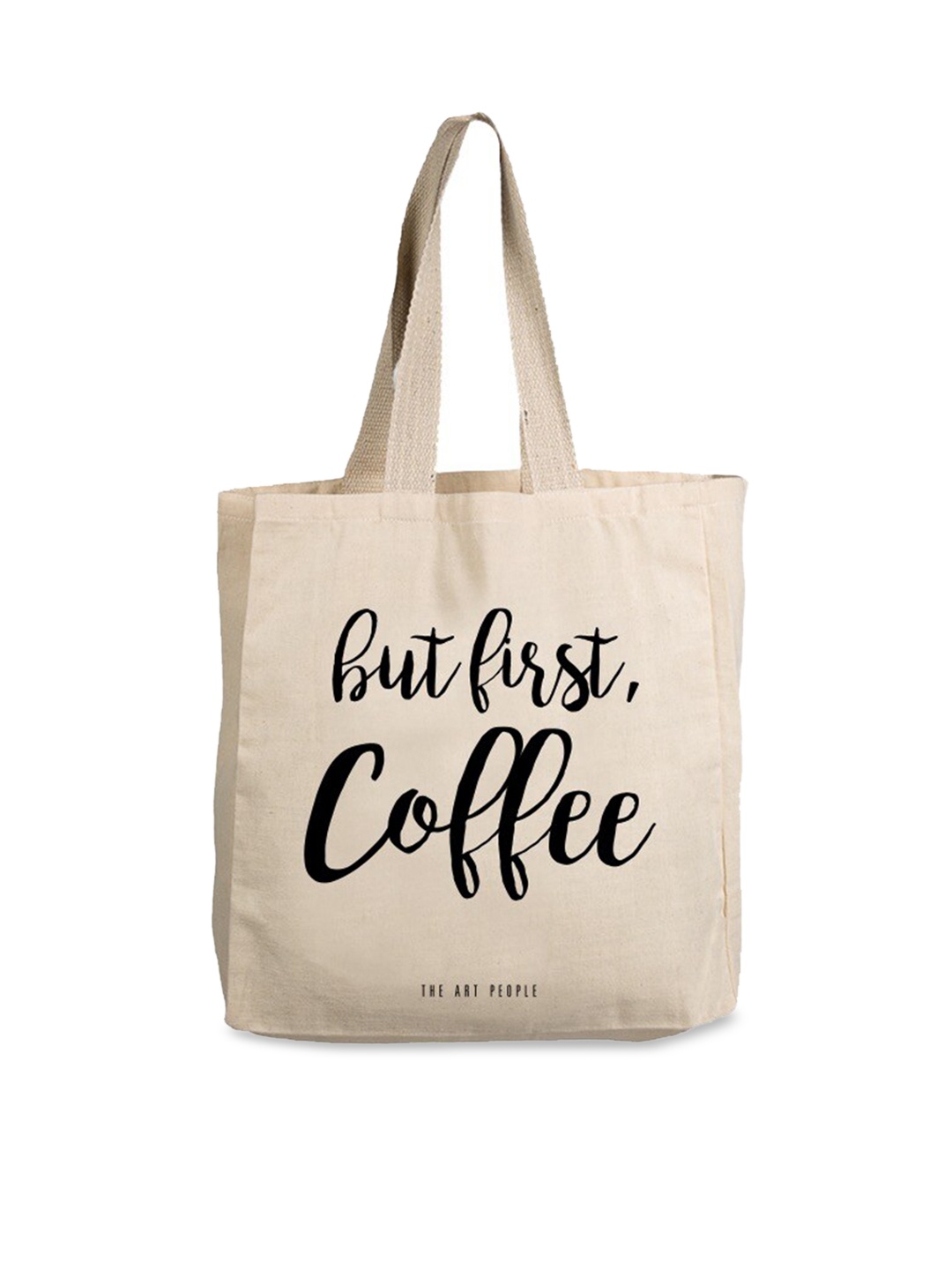 

The Art People Off White Shopper Tote Bag