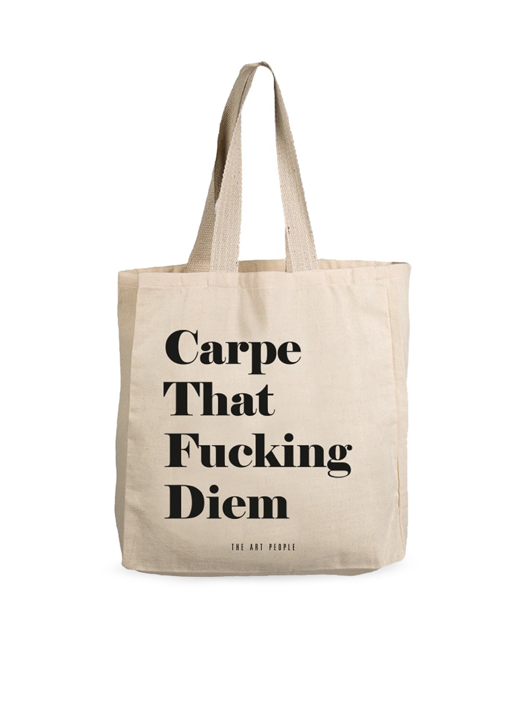 

The Art People Off White Printed Shopper Tote Bag