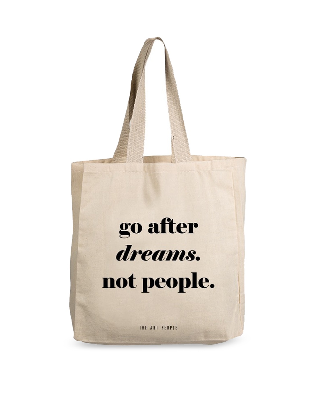 The Art People Off White Printed Shopper Tote Bag