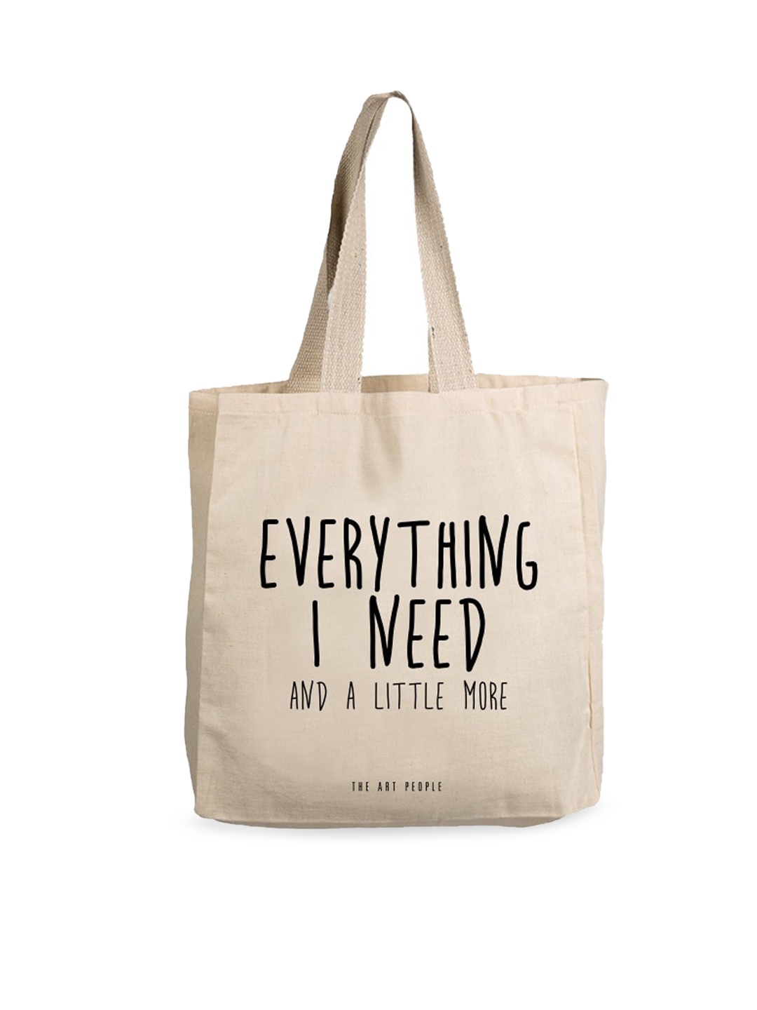 

The Art People Off White Typography Printed Shopper Tote Bag