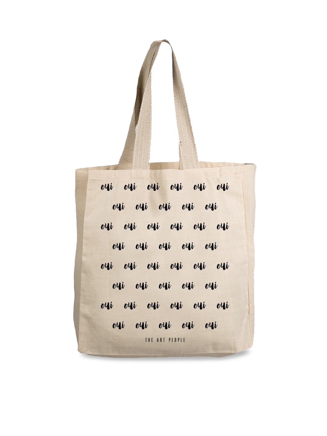 

The Art People Off White Typography Printed Shopper Tote Bag