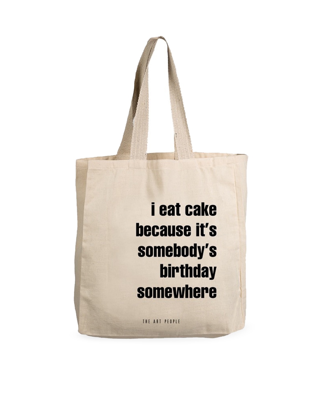 

The Art People Off White Printed Shopper Tote Bag