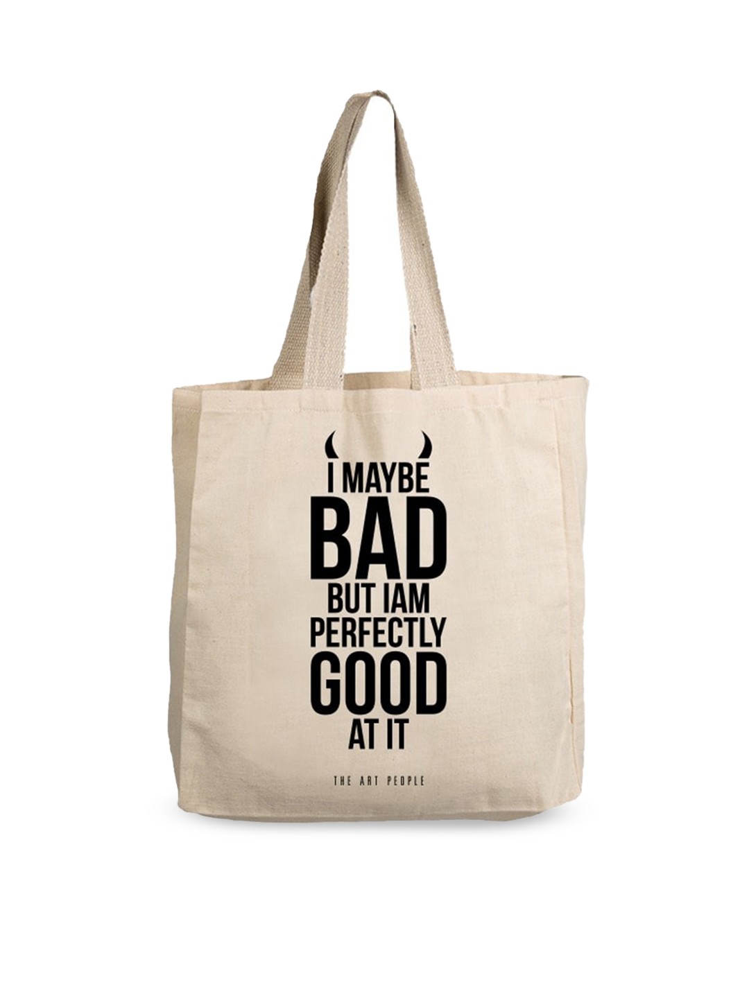 

The Art People Off White Shopper Tote Bag