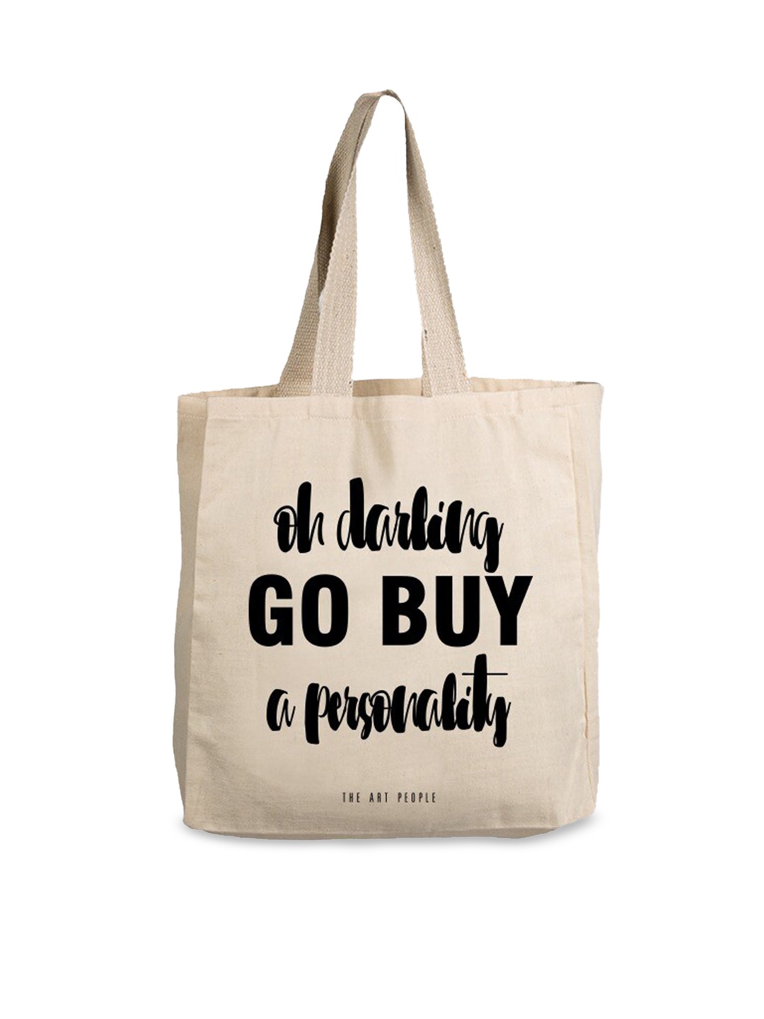 

The Art People Off White Printed Shopper Tote Bag