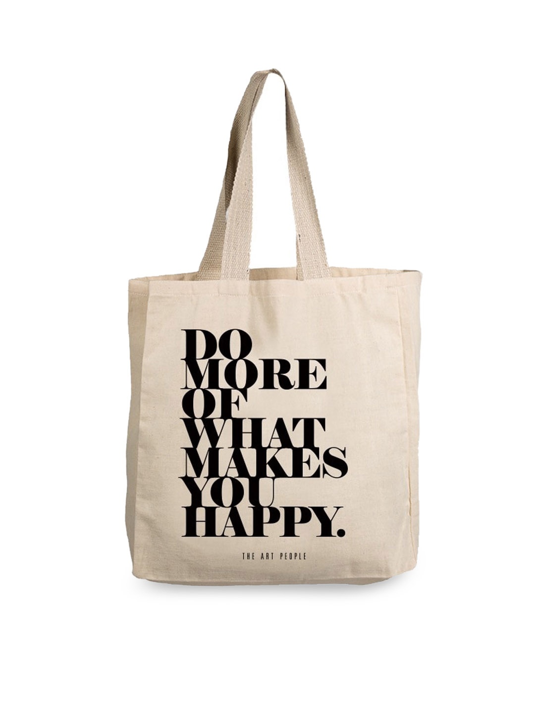 

The Art People Off White Typography Printed Shopper Tote Bag