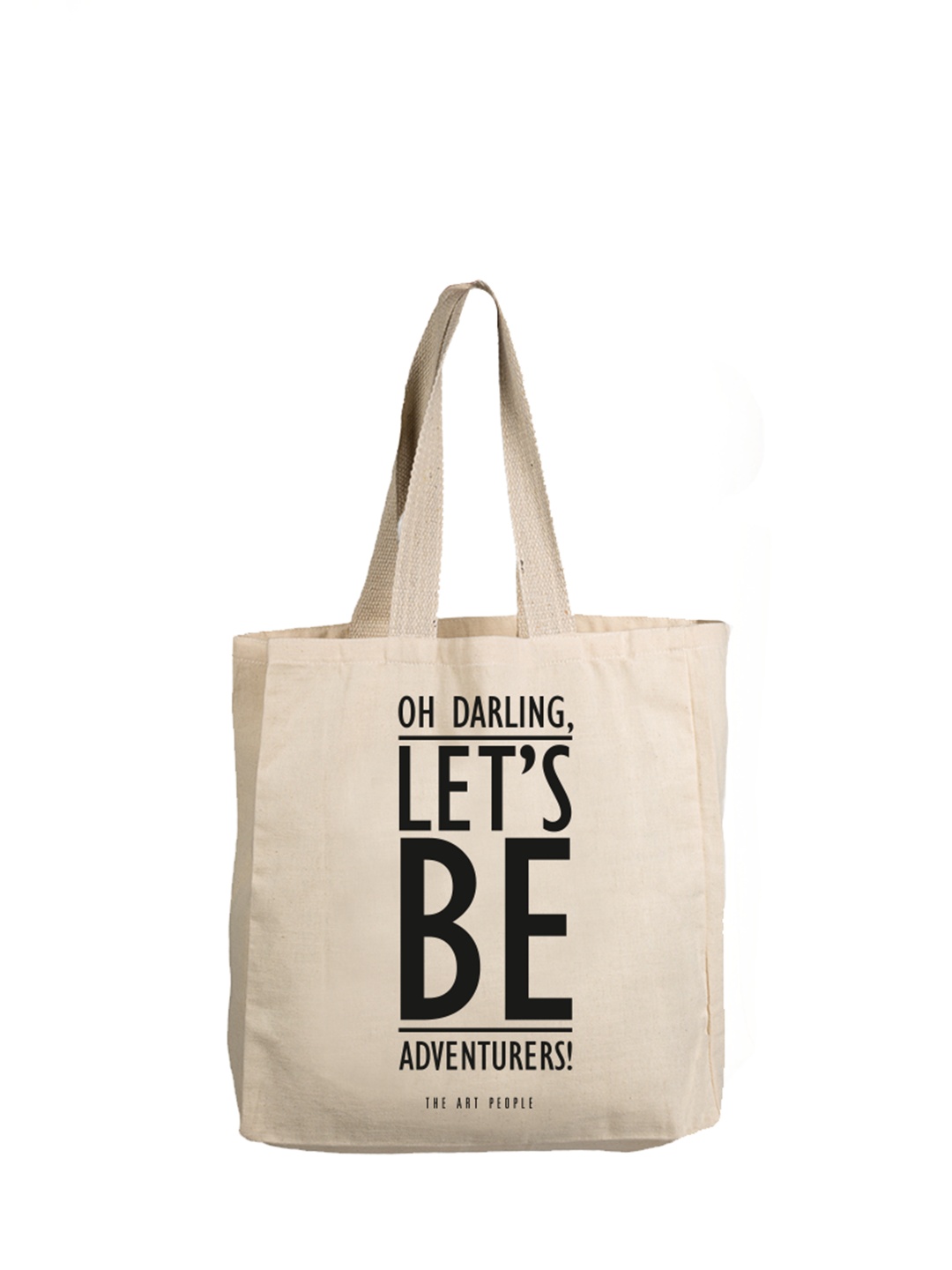 

The Art People Off White Typography Printed Shopper Tote Bag