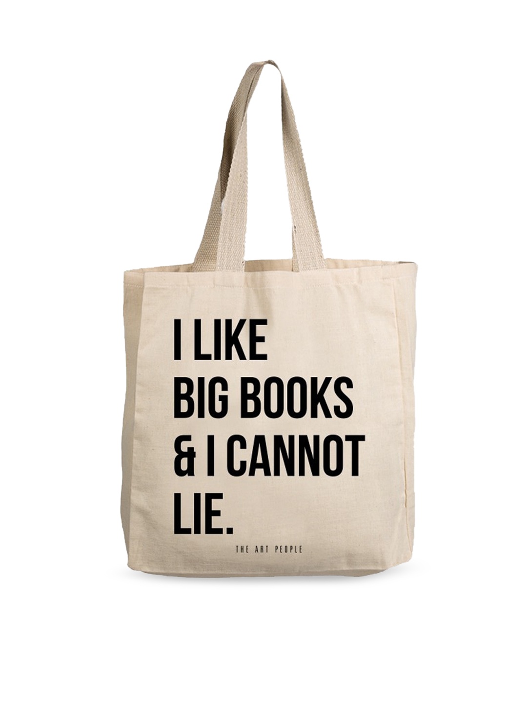 

The Art People Beige Printed Shopper Tote Bag