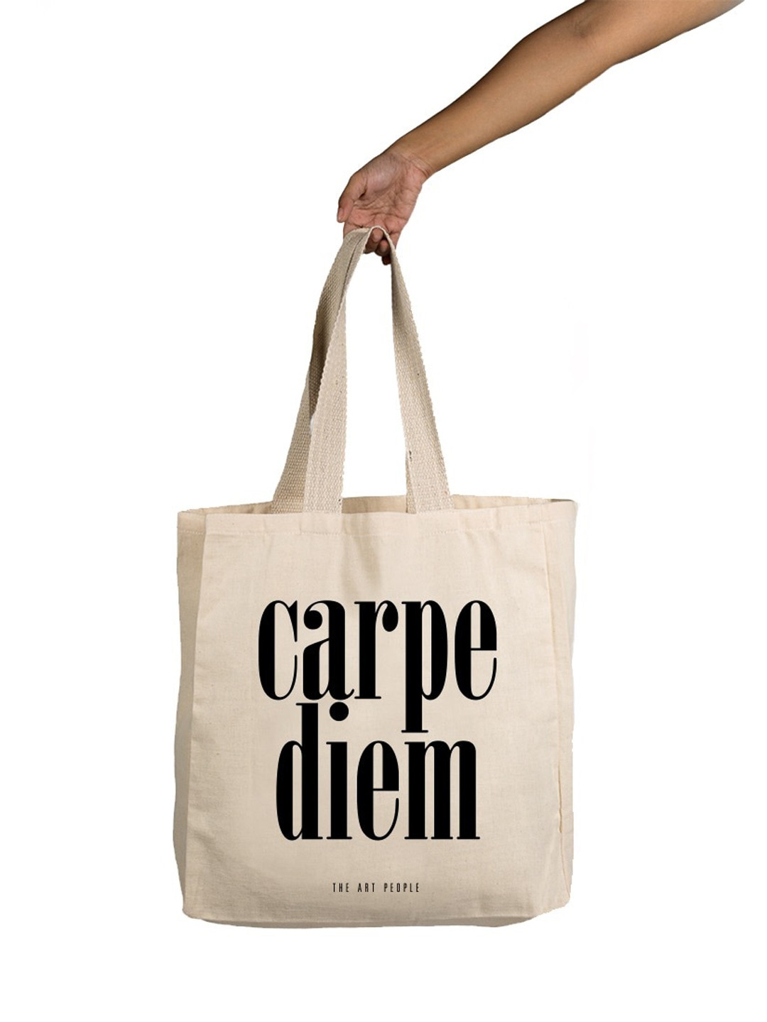 

The Art People Off White Printed Shopper Tote Bag