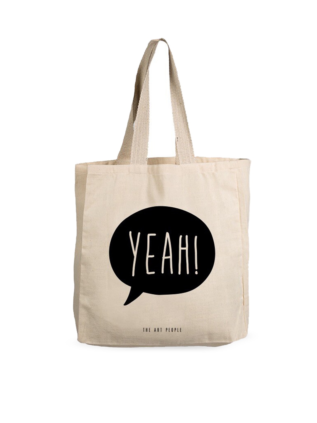 

The Art People Off White Printed Shopper Tote Bag