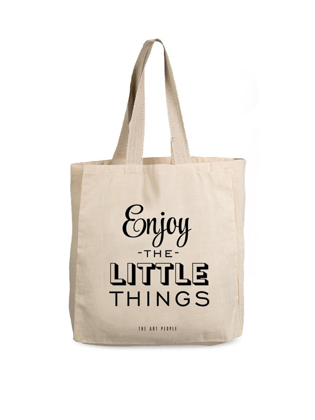 

The Art People Off White Typography Printed Shopper Tote Bag