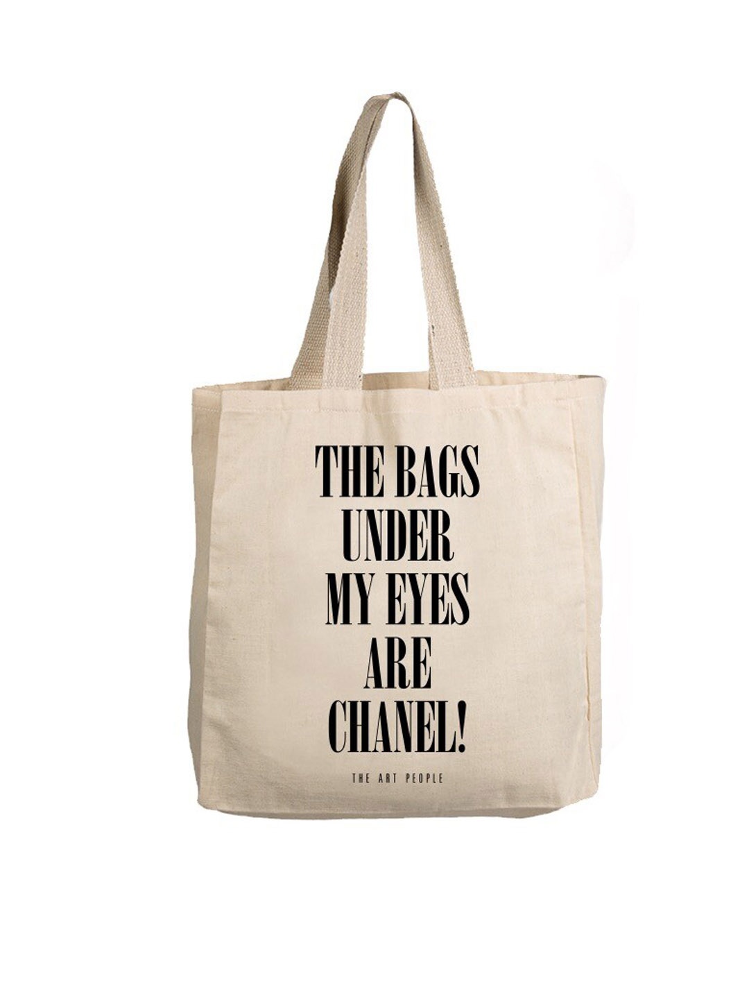 

The Art People Beige Printed Shopper Tote Bag