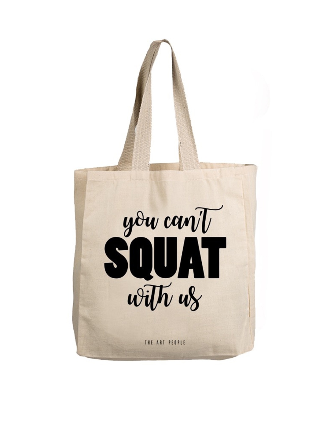 

The Art People Beige Printed Shopper Tote Bag