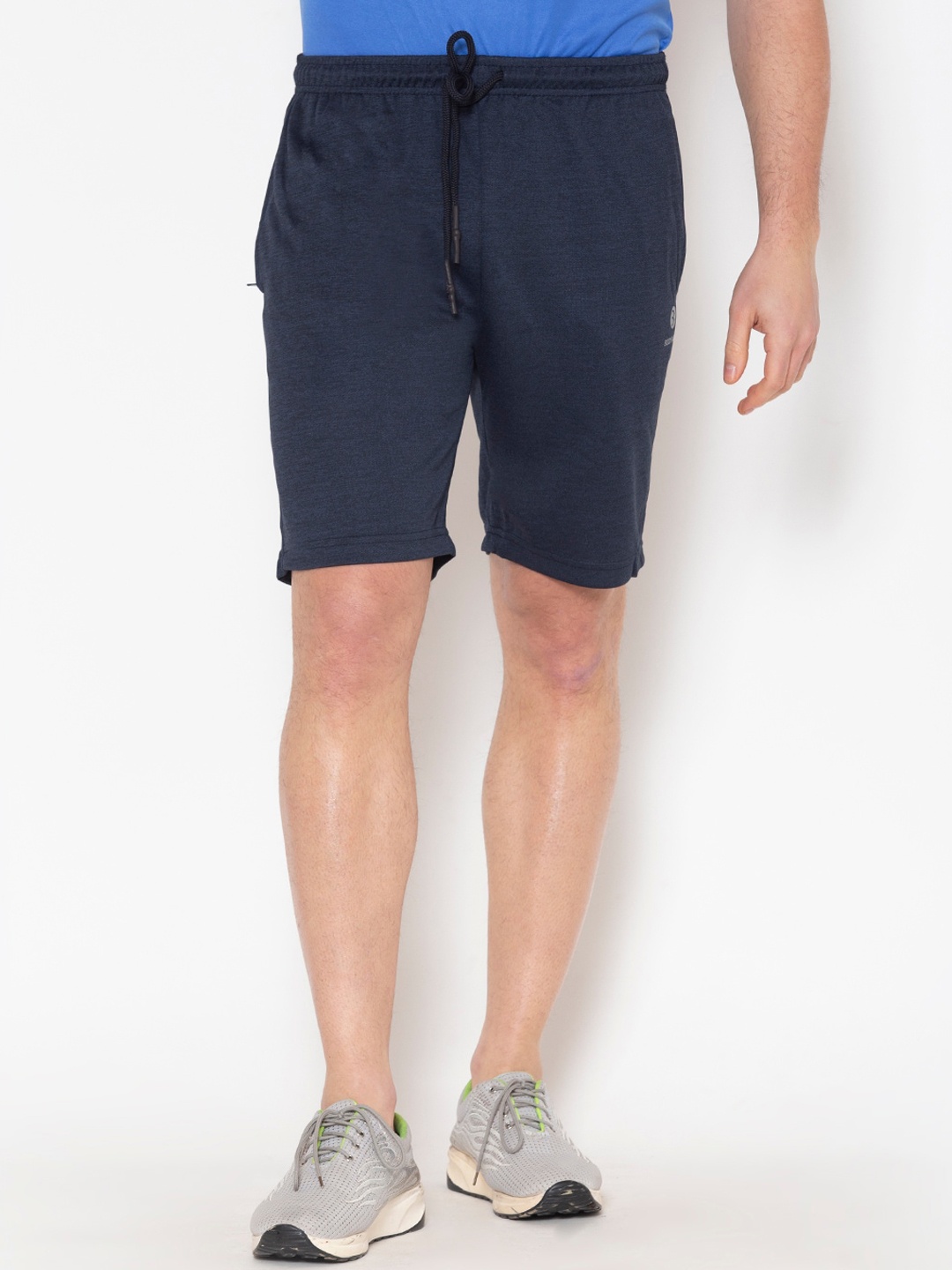 

BODYACTIVE Men Navy Blue Solid Shorts