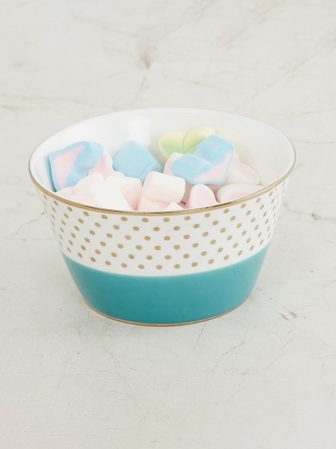 

Home Centre Blue & White 1 Pieces Printed Bone China Glossy Bowls